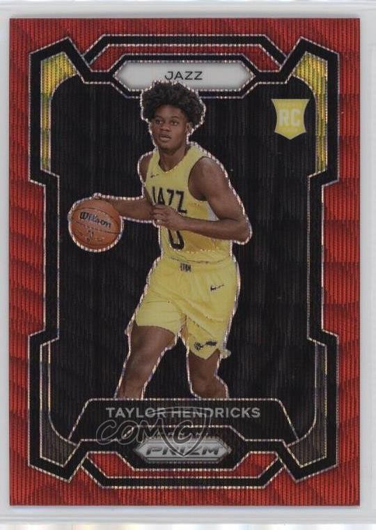 2023-24 Panini Prizm Ruby Wave Prizm Taylor Hendricks #161 0rr7