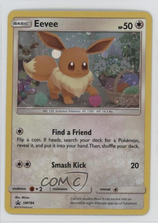 Eevee Holo Pokemon Sun & Moon Black Star Promo #SM184