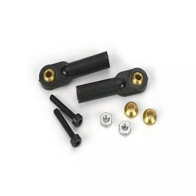 DuBro Black 2-56 x 1/2 Swivel Ball Links with Hardware (2 Pack)