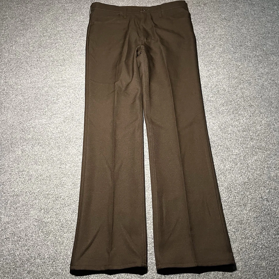 Pantalones de mezclilla de colección Wrangler Wrancher para hombre 36x34 marrón poliéster 82BN Western Foto 2 de 4