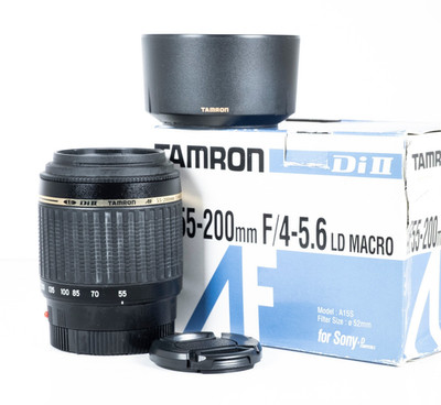 Tamron 55-200mm f/4-5.6 Di II Objektiv - Sony / Minolta Mount - Originalverpackt - Kappen