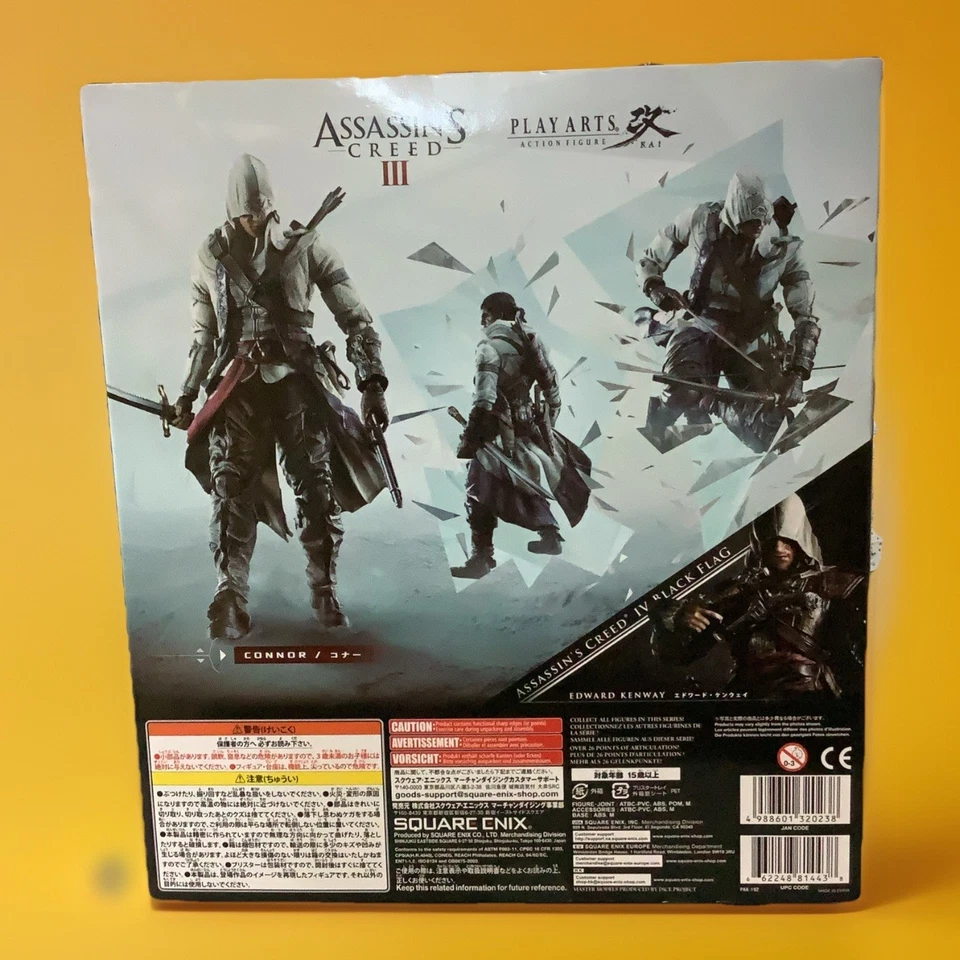 Connor - Assassin's Creed III Play Arts Kai Action Figure Brand New - Image 3 of 4