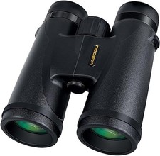Vabogu 12x42 Binoculars BAK4 Prism FMC Lens Low Light Night Vision - Black