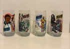 Vintage Star Wars Empire Strikes Back Burger King 4 Glasses Set 1980 Coca Cola