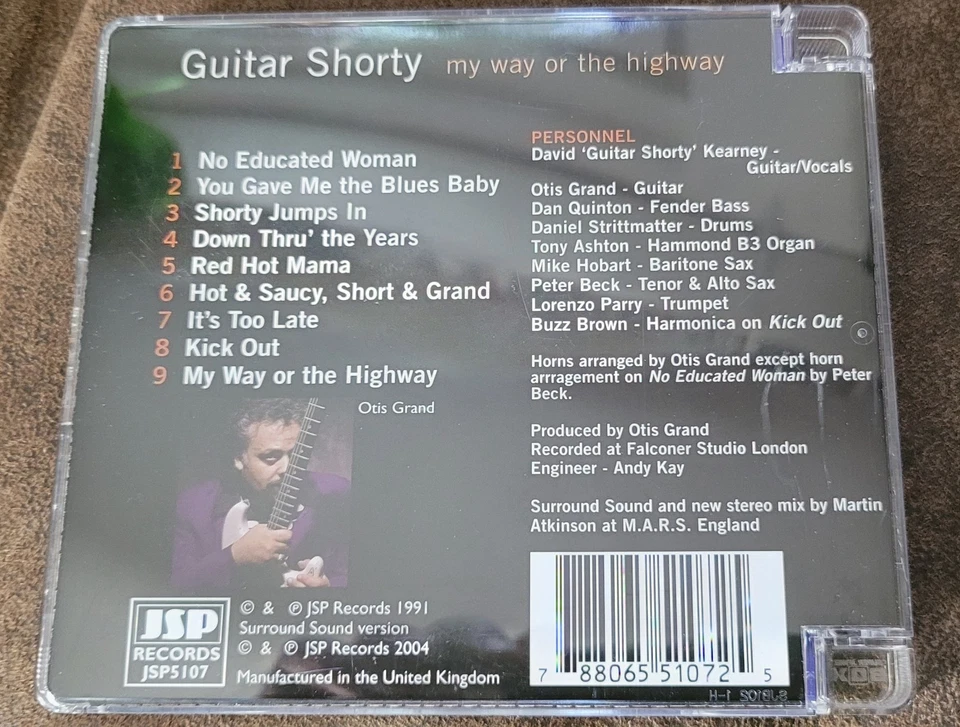 JÄGER & SAMMLER AKTION CDs ab € 10 GUITAR SHORTY - MY WAY OR THE HIGHWAY SACD - Bild 4 von 4