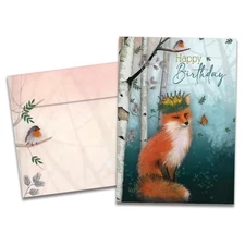 Tree-Free Greetings - Birthday Card - Artful Designs - 1 Card + Matching Envelop