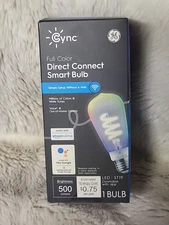 GE Cync FULL COLOR Direct Connect Smart Bulb ST19 LED Google & Alexa