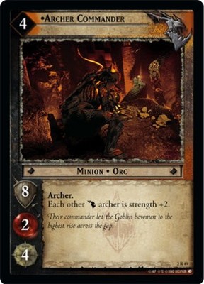 LOTR MOM MINES OF MORIA ARCHER COMMANDER 2R39 M/GEM MINT Tip Top Shelf