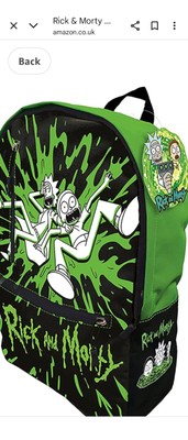Rick and Morty Acid Rucksack NEU Unisex Teenager Kinder Badetasche Schüler Schule