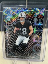 2025 Panini Donruss Jack Bech Vortex Cosmic RC /100 Las Vegas Raiders