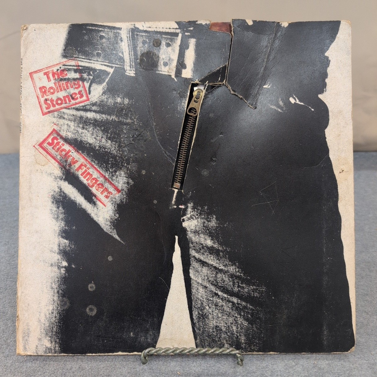 The Rolling Stones Sticky Fingers バンドスコア The Rolling Stones Sticky Fingers Vinyl LP Andy Warhol Zipper
