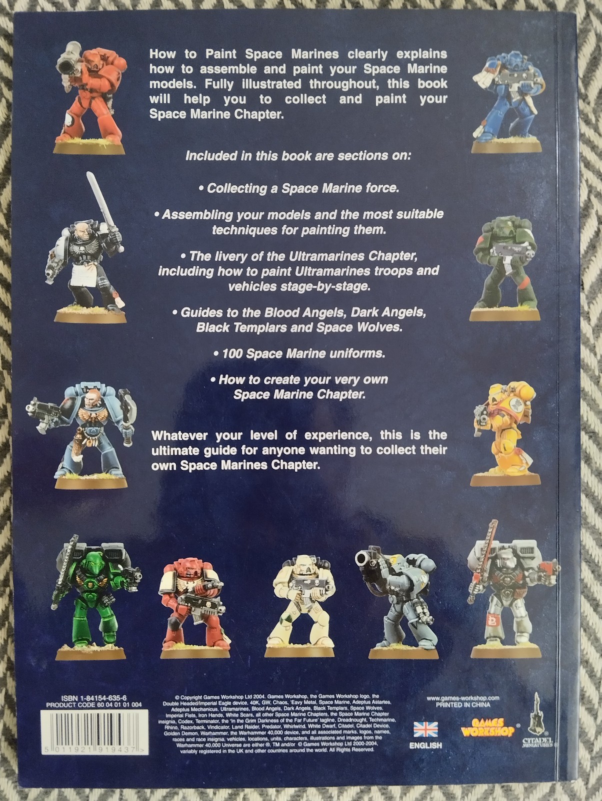 How to Paint Space Marines techniques de brossage et lavis livre de guide Citadel - 2