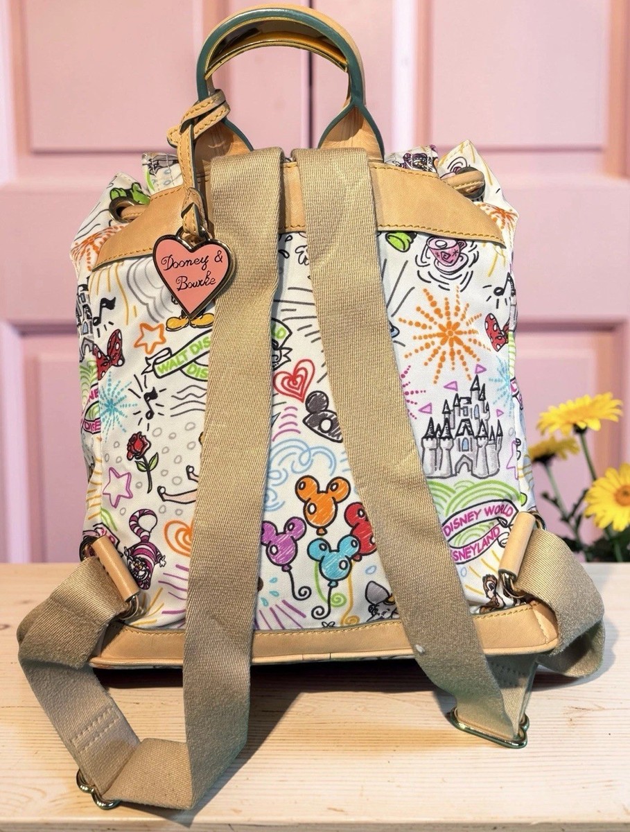 Dooney Bourke Disney Sketch Mickey Minnie Mouse Tinker Bell 