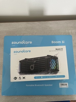 Soundcore Boom 3i Outdoor Bluetooth Speaker Black Waterproof Portable Speaker