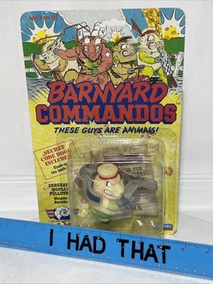 VINTAGE BARNYARD COMMANDOS SERGEANT WOOLLY PULLOVER PLAYMATES 1989