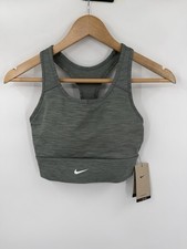 NEW Nike Dri-Fit Swoosh Women s Medium Longline Swoosh Sports Bra CZ4496-084