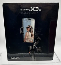 Hohem iSteady X3 SE3 Axis Gimbal Stabilizer For Smartphones Black NEW SEALED