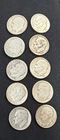 Lot of 10 dimes 1948-1951 silver
