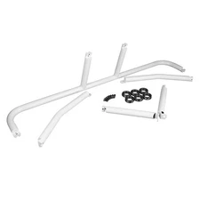 Braum - White Gloss Harness Bar Kit For 2015 - 2020 Ford Mustang - BRHB-53WG