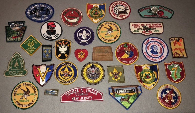Big Lot of Vintage Boy Scout Patches BSA USA Various  Lot E