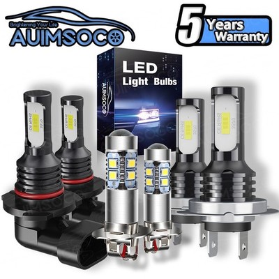 For Subaru Tribeca 2008-2014 6x Combo LED Headlight & Fog Light Bulbs White