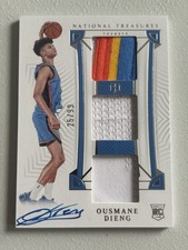2022-23 National Treasures Ousmane Dieng Rookie 25/99 Patch Auto RPA 4 Color