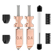 New 2PCS Nozzle Kit for Flashforge AD5X, 0.4Mm Hardened Steel Quick-Detachable H