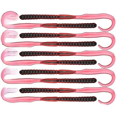 Soft Bait Dual-Color Core Design Flexible Curved Tail Realistische Schwimmen Act