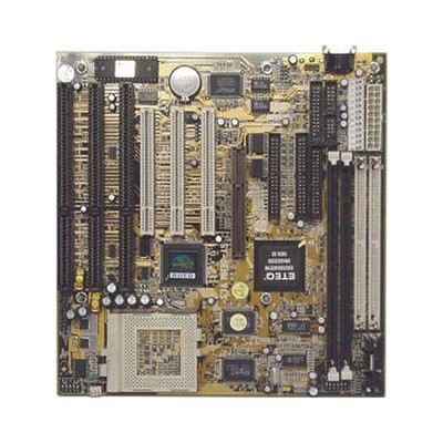 Soyo SY-5EHM Socket 7 motherboard with 3 ISA slots, 1 AGP and 3 PCI. Baby AT. FS