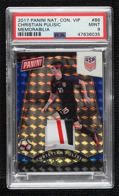 2017 National Convention Blue Mosaic Prizm Relics 22/25 Christian Pulisic 0v5c
