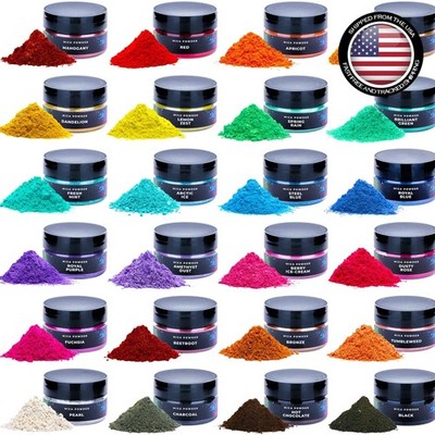 Cosmetic Grade Mica Powder in 24 Stunning Colors for DIY Resin & Beauty Projects