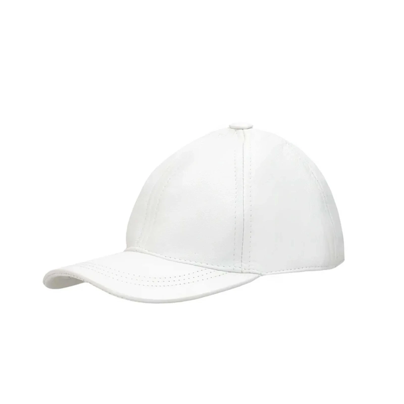 100% Genuine Real Lambskin Leather Baseball Cap Hat White Color Free Shipping
Opens in a new window