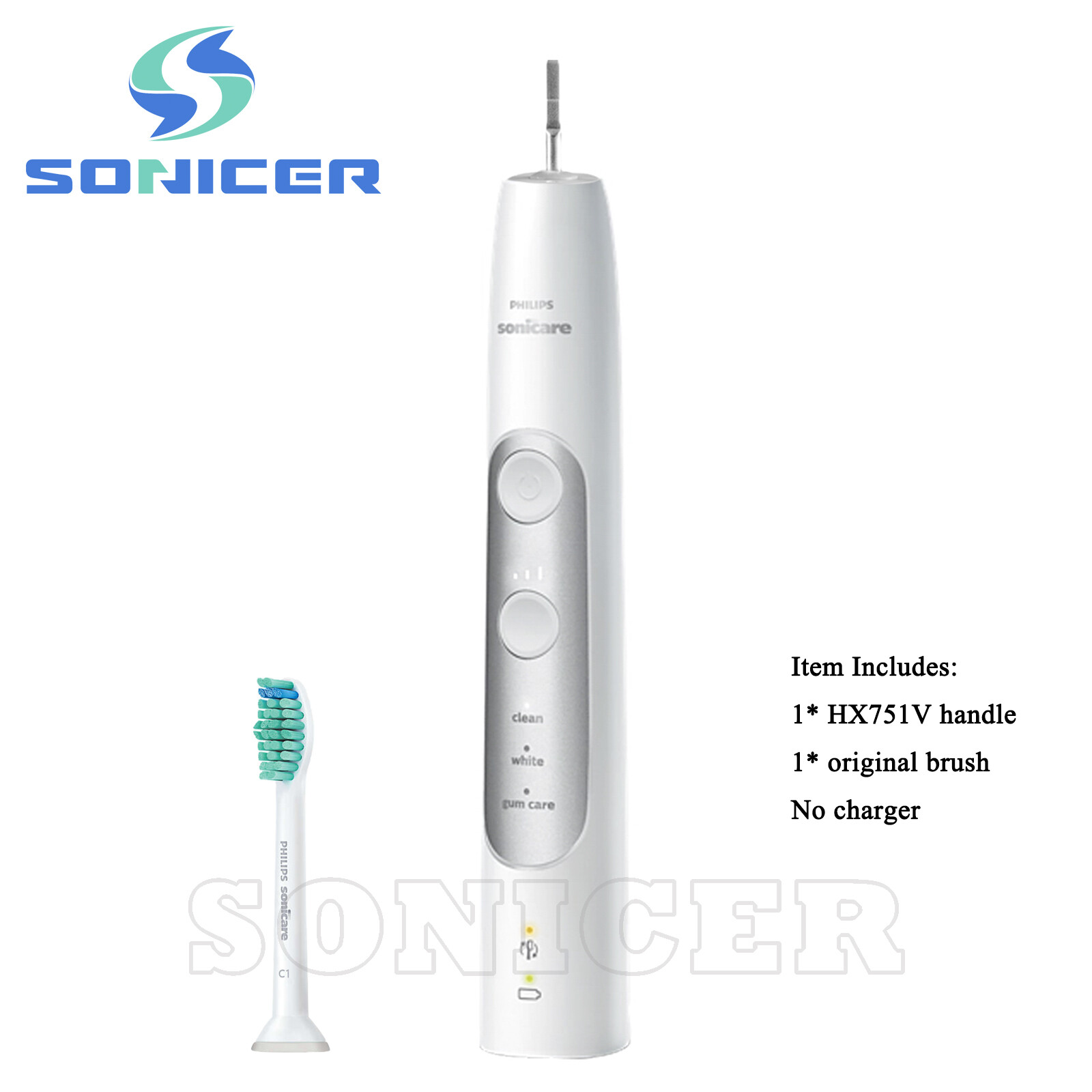 Philips Sonicare ProtectiveClean 6100 Sonic Electric Toothbrush Handle w/ Brush