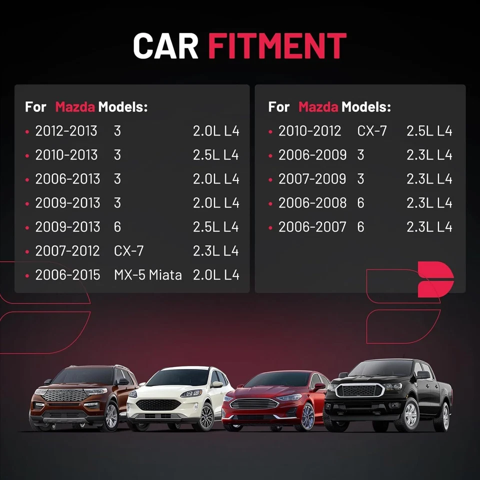 Paquete de 4 bobinas de encendido UF540 para Mazda 3 2006-2009 2,3 L L4 Foto 3 de 4