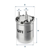 UFI Kraftstofffilter Passend FüR Audi A1