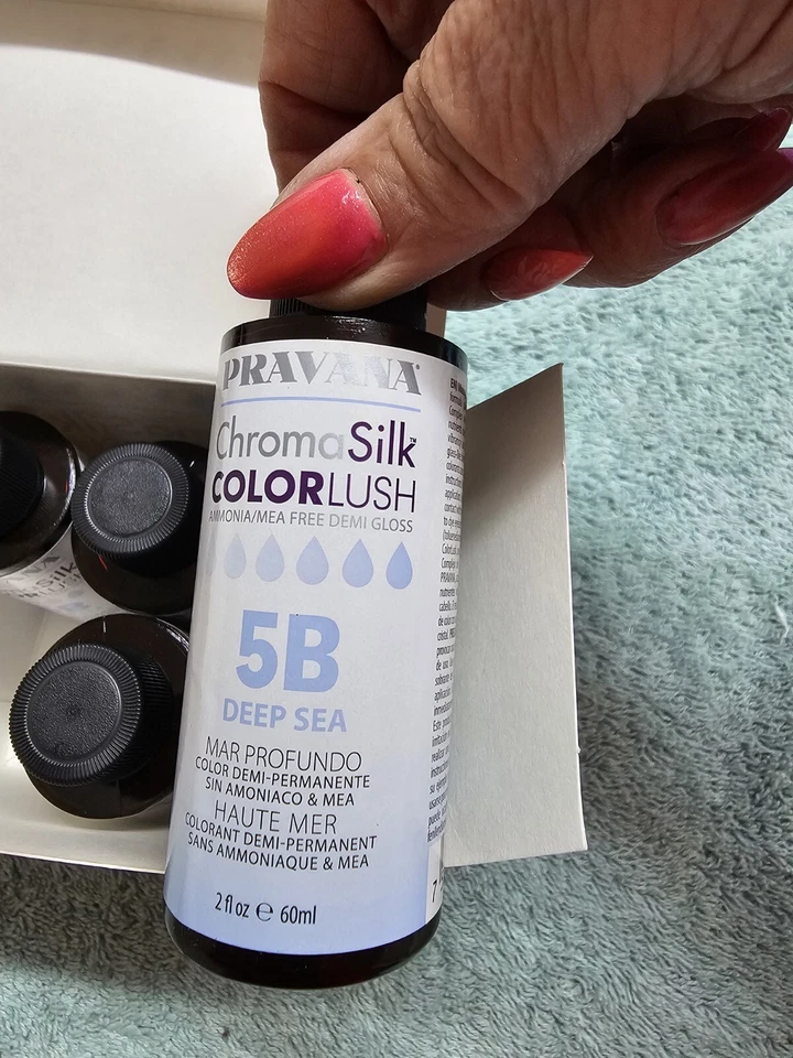 Pravana Chroma Silk Colorlush Demi . Box Of 6. New. 5B Deep Sea - image 2 of 4