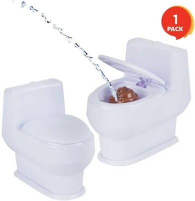 Squirt Toilet - Water Squirting Poop Classic Prank Novelty Gag Toy