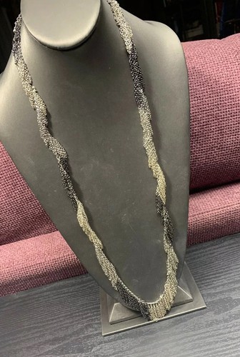 Vintage Shades Of Grey Chain Long 
