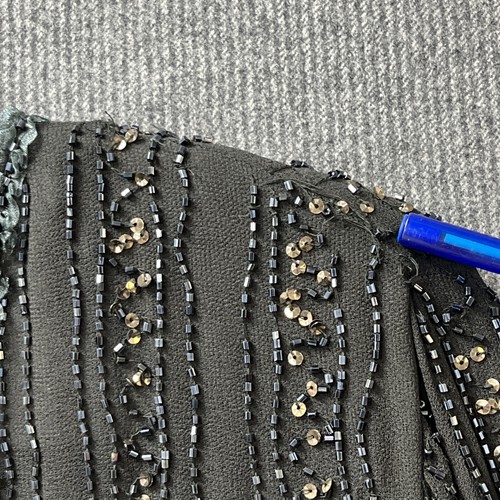 Elvi woman's top size 16 sequin beaded embellished kimono cardigan whimsy goth - Picture 4 of 24