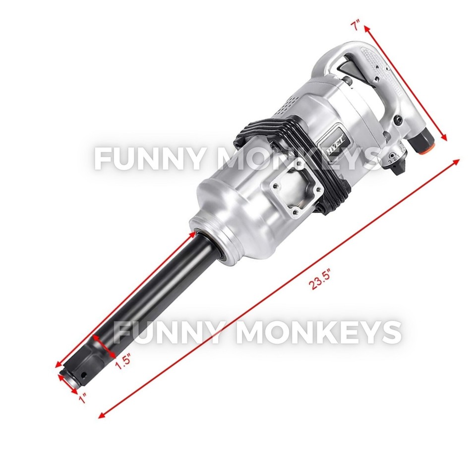 1" Air Impact Wrench Gun for Tightening Lugs Nut Change Semi Truck
