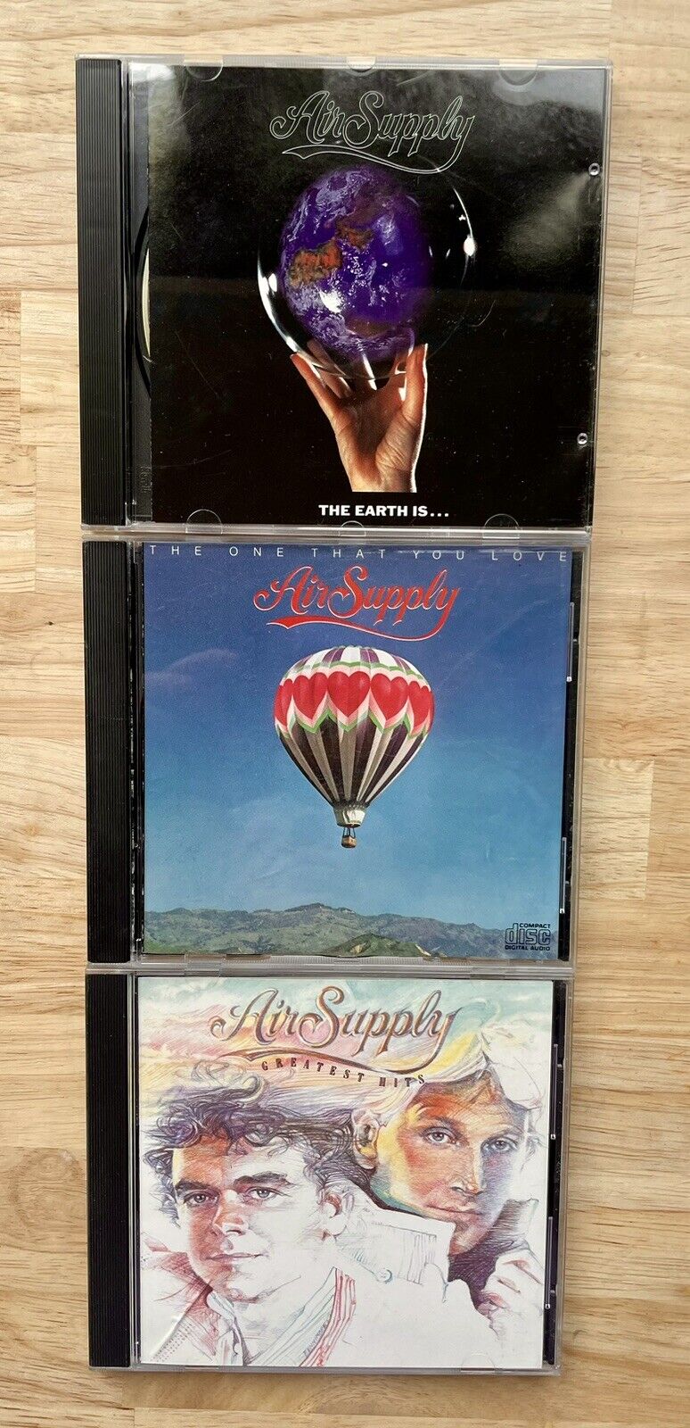 Lot of (3) CDs - AIR SUPPLY - The Earth Is… /The One That You Love/Greatest Hits