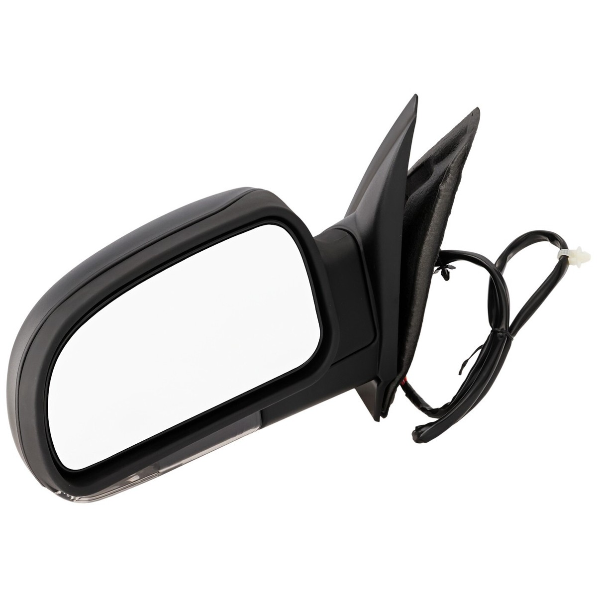 MIRROR Compatible For 2002-2009 Chevrolet Trailblazer GMC Envoy Right Passenger Heated Power Glass Folding In-housing Signal Light Textured Black