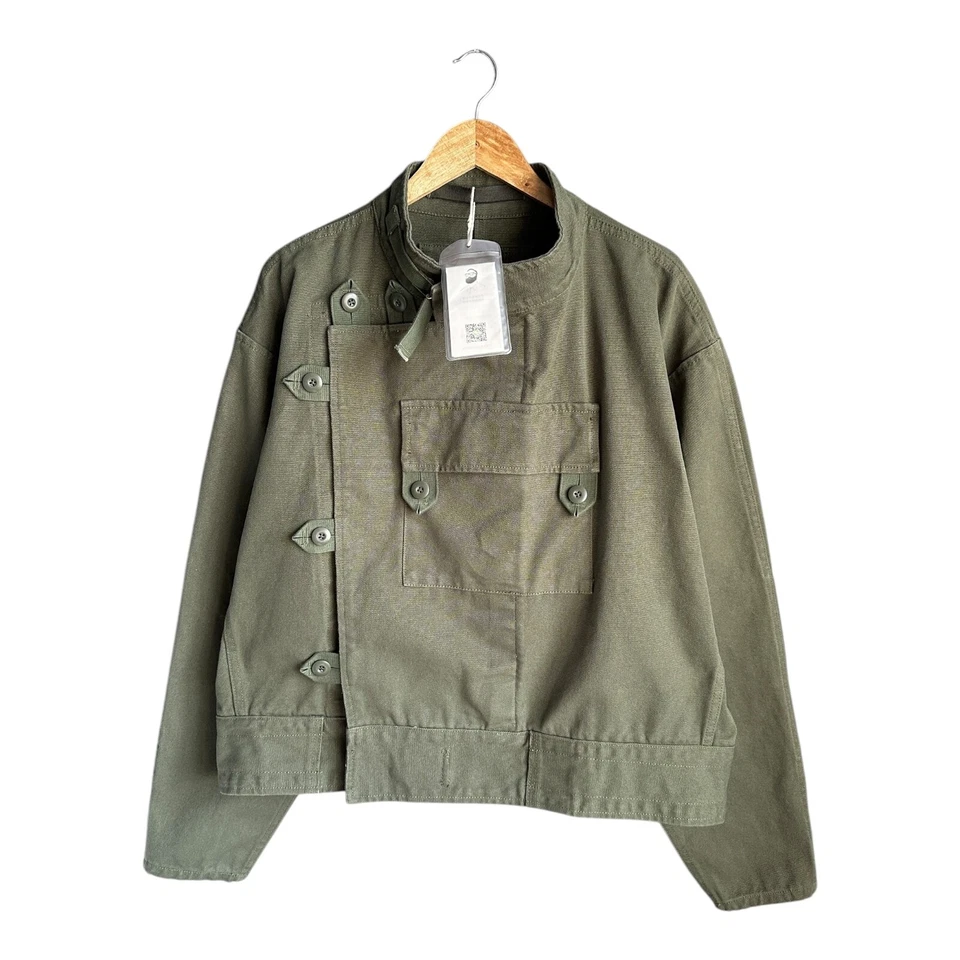 Rare CRAFTMANSHIP Swedish Motorcycle Utility Military Jacket - Image 3 of 4