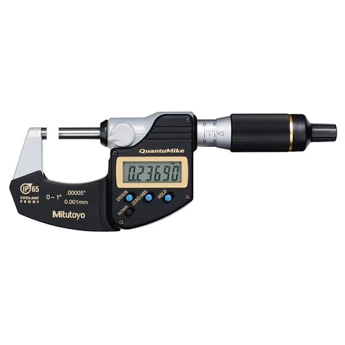 Mitutoyo 293-185-30 QuantuMike Digimatic Micrometer, 0-1"/0-25mm Range