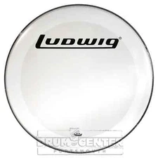 Ludwig Smooth White Bass Drum Resonant Head 26" w/Block Logo