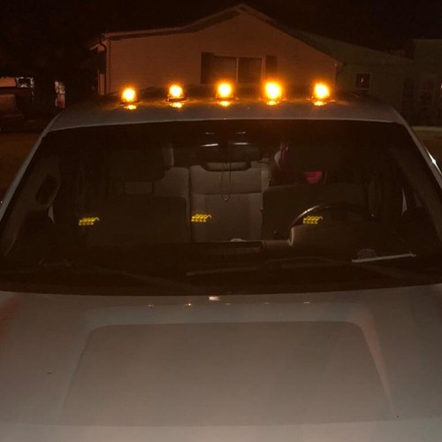5xSmoke Lens Amber LED Cab Roof Marker For Light Kit Ford F-250 F-350 Super Duty - Picture 9 of 12