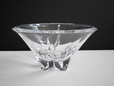 Rogaska Klarglasschale, Obstschale mit schwerem Fuß, Sammelglas