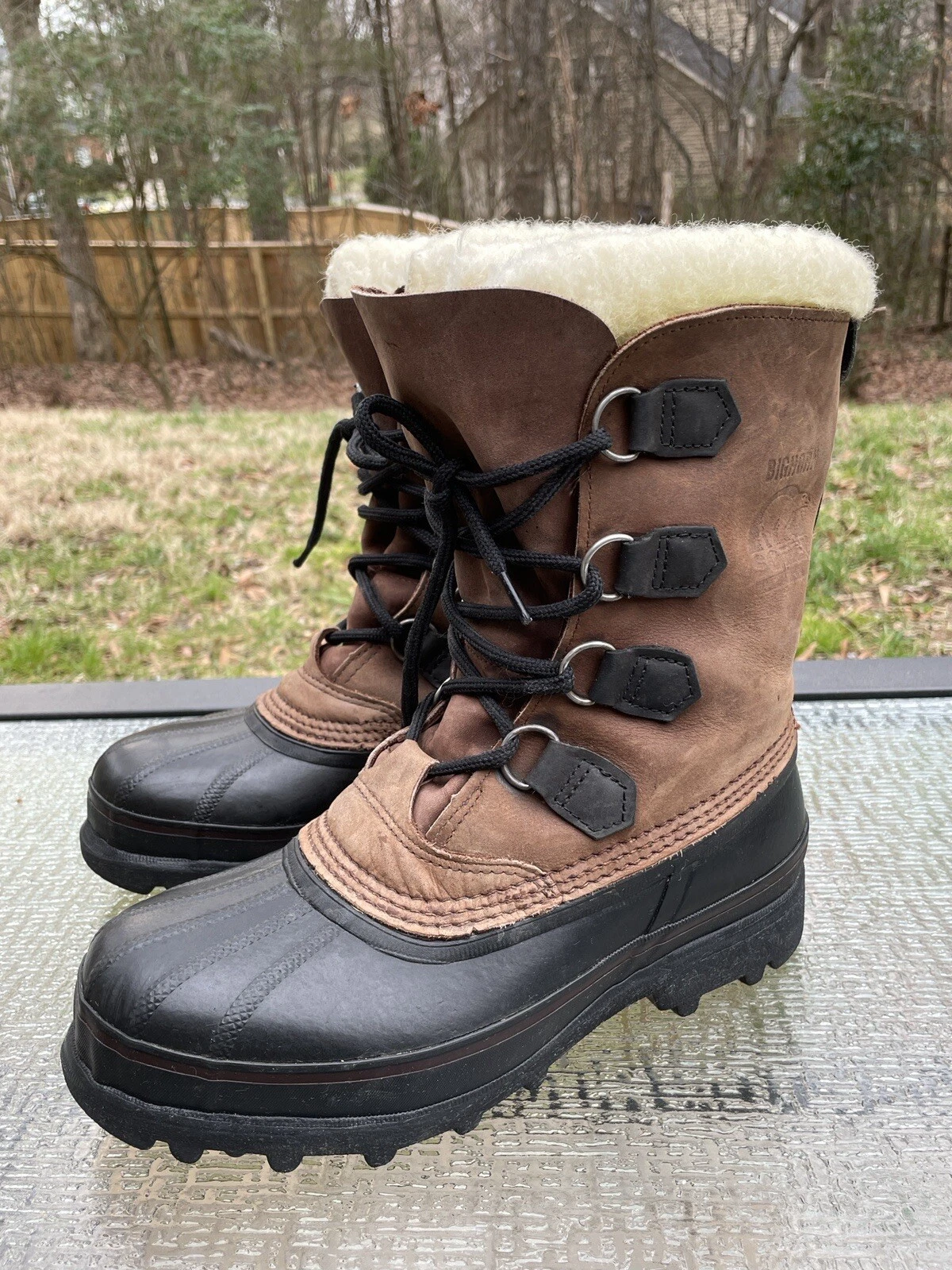 Sorel Kaufman Bighorn Men’s Size 7 Made in Canada Brown Arctic Boots