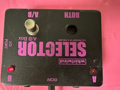 Whirlwind Selector Active A/B Switch Box Guitar Amp switcher