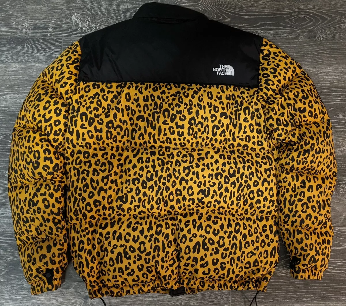 SUPREME x THE NORTH FACE Nuptse Jacket Yellow Leopard - 100